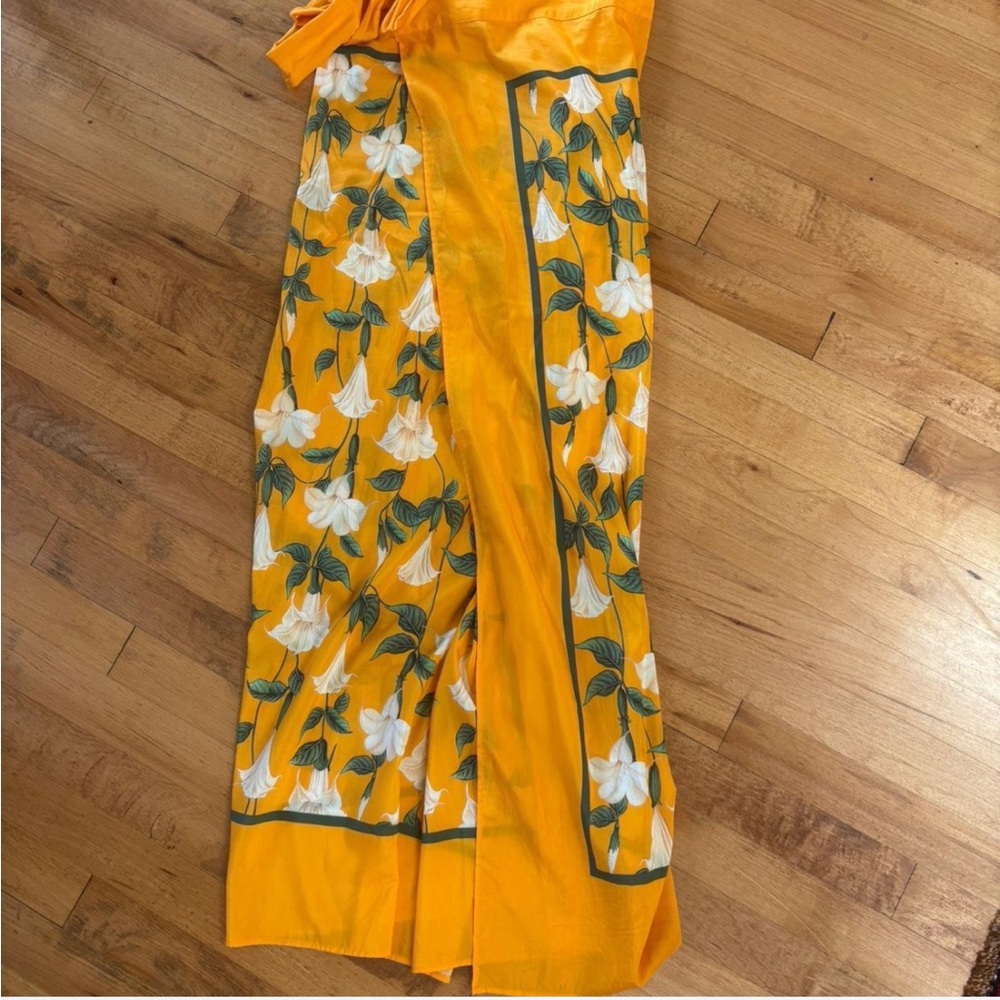 Agua Bendita Saffron and Beige Skirt